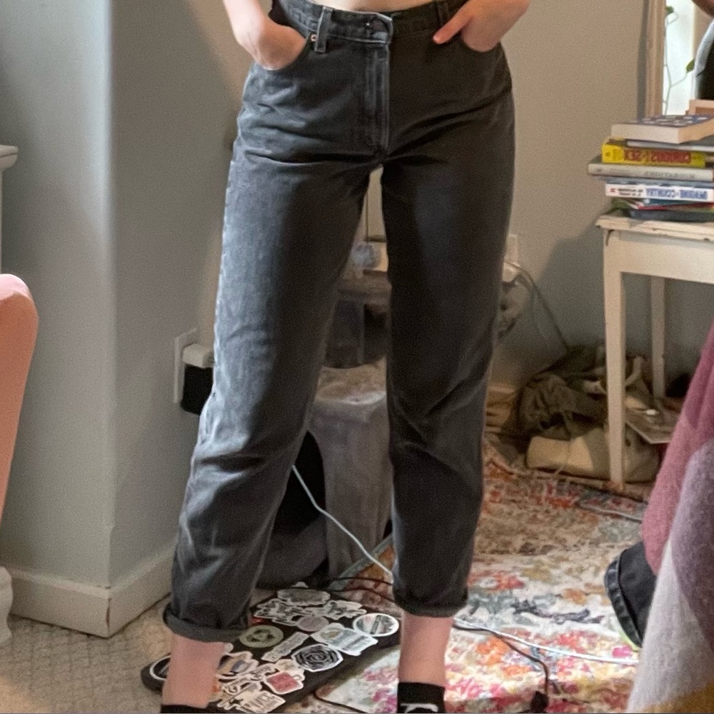 Levi’s Vintage 1997 550 Black Denim Jeans Size 10 Regular Red Tab Made in USA